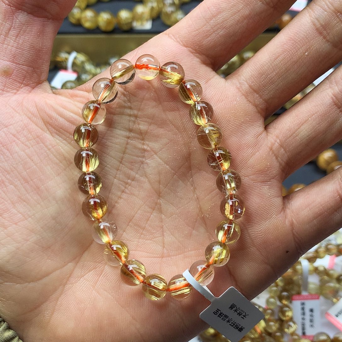 水晶手链未镶嵌钛晶7