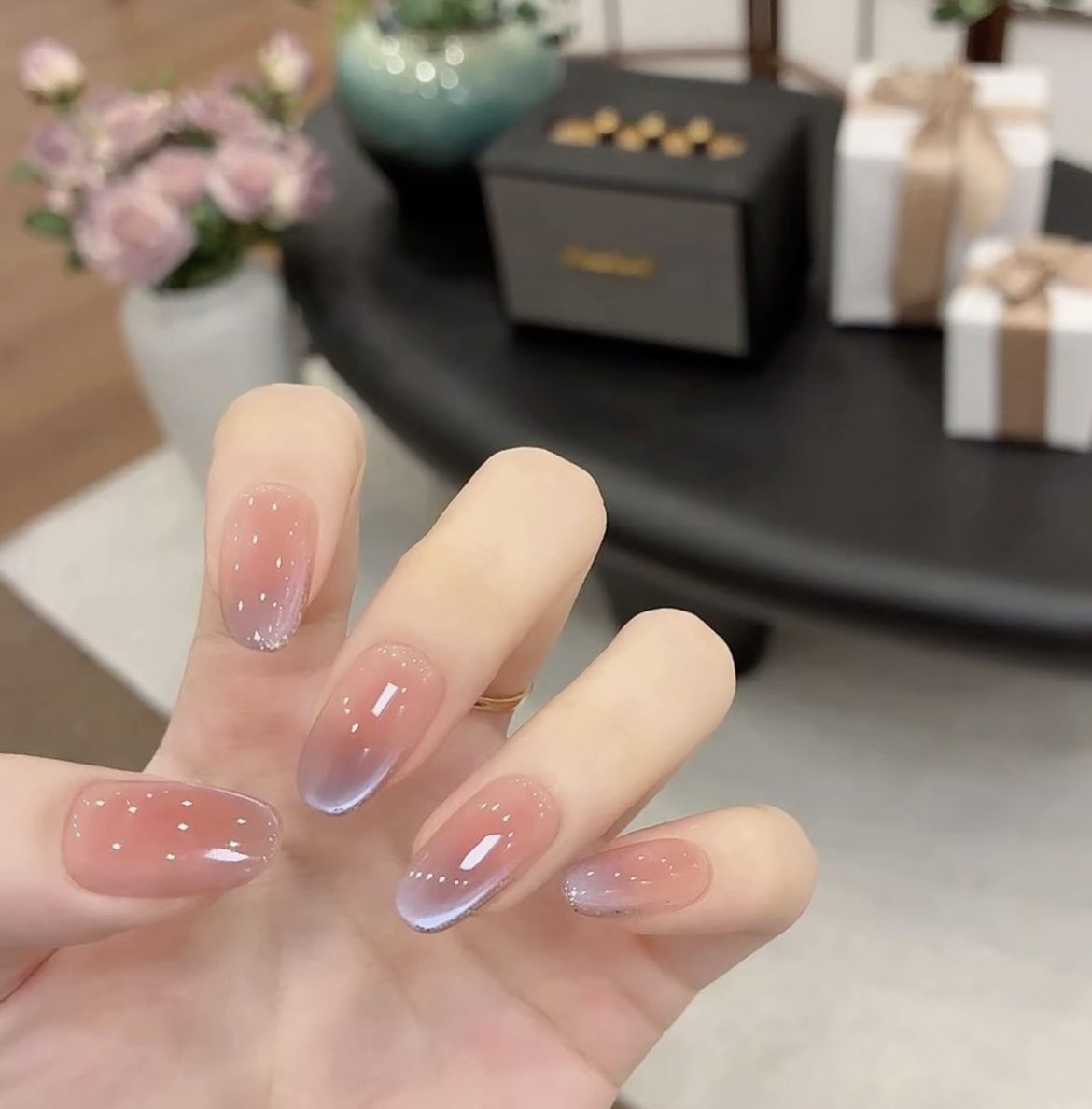 【香芋紫】十片装穿戴甲 渐变紫猫眼美甲 气质温柔显白甲片 可拆卸