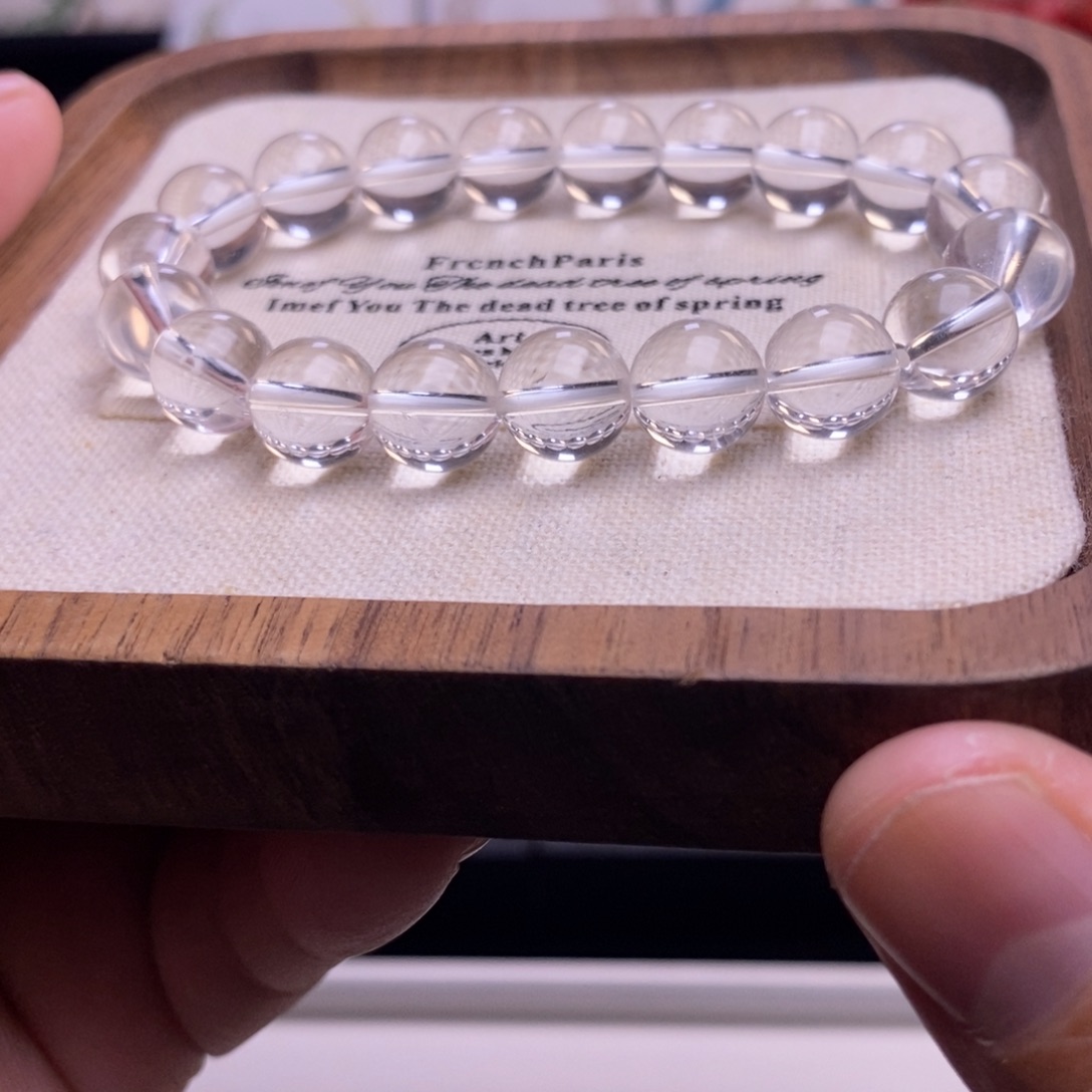 未镶嵌手串水晶卡10白水晶