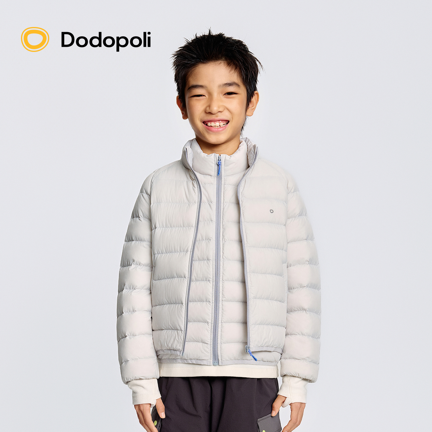Dodopoli儿童轻薄羽绒服90绒防水保暖防钻绒冬季男女运动休闲外套