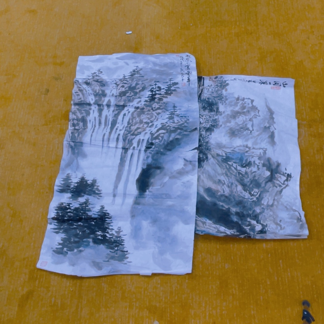 国画孙玉华老师作品两张瑕疵555555