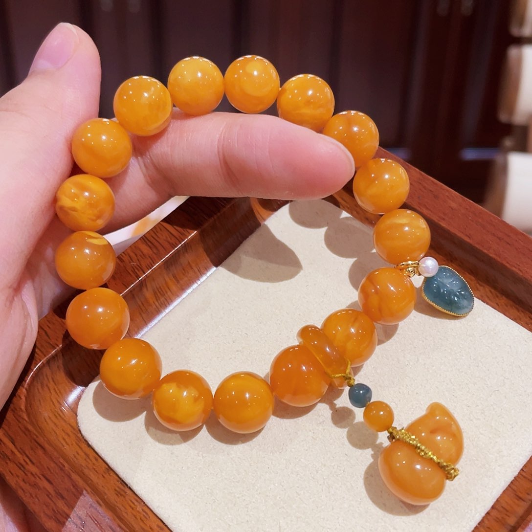 蜜蜡手链未镶嵌手串