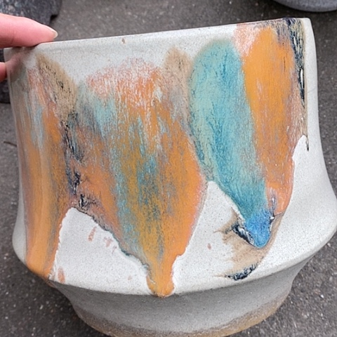 【闪购商品】紫砂花盆高20口22瑕疵