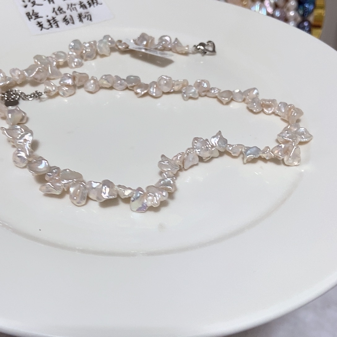 淡水珍珠颈饰合金