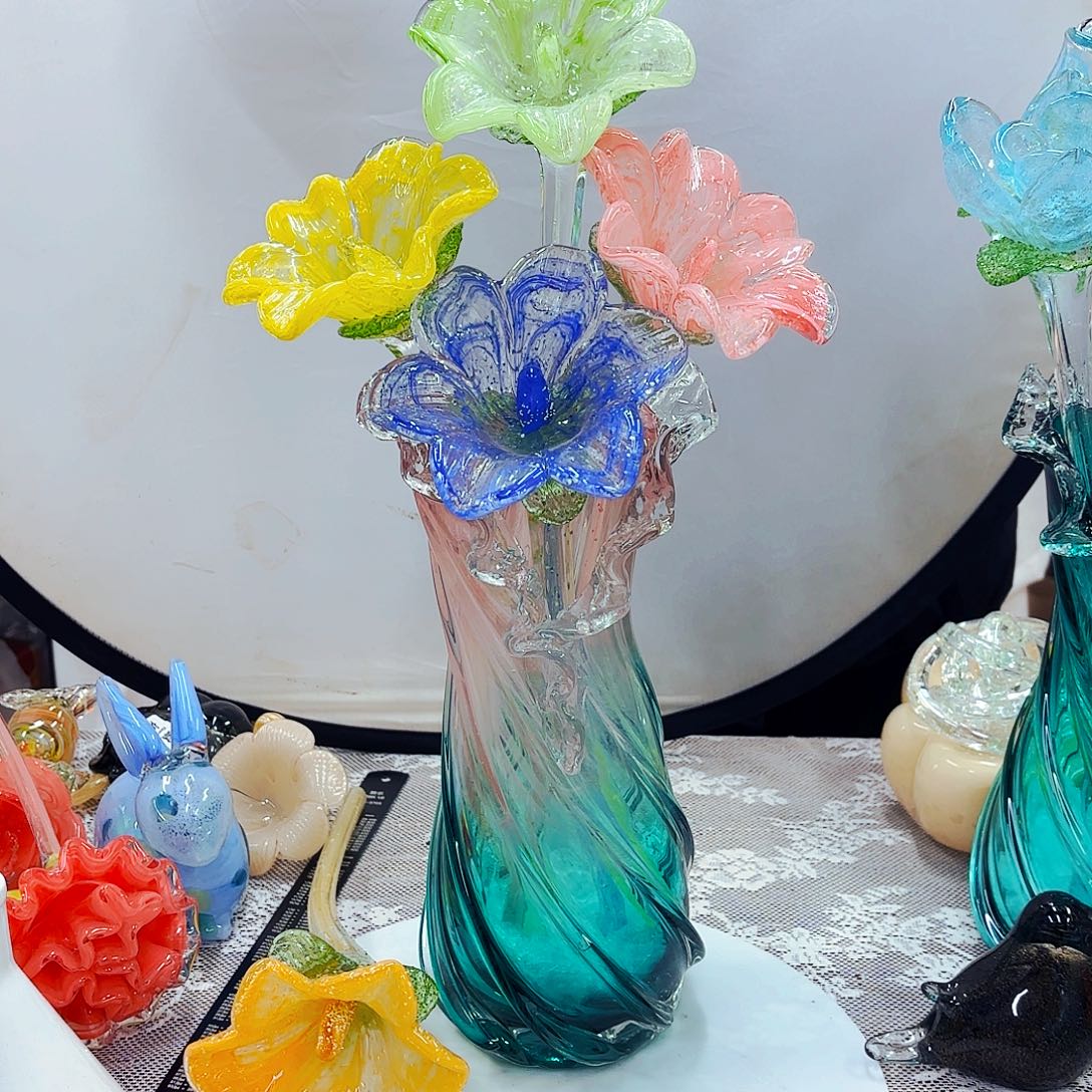 不完美琉璃花瓶花器艺术品