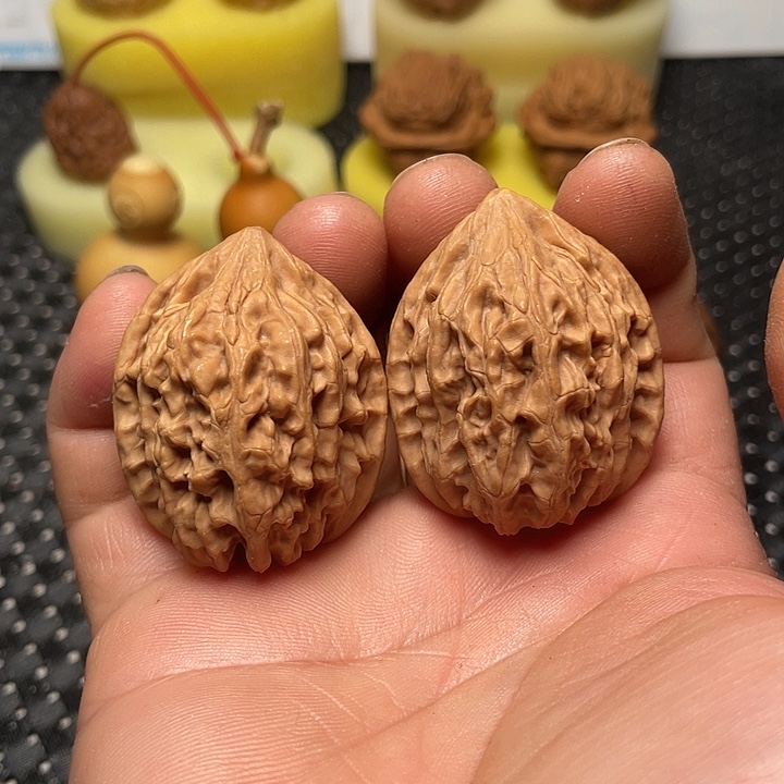 把件文玩核桃35鸡心