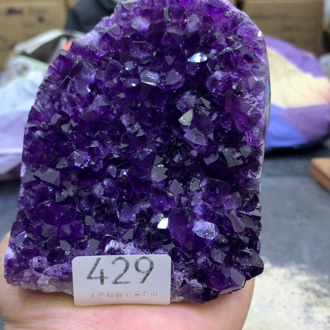 水晶摆件未镶嵌紫晶429