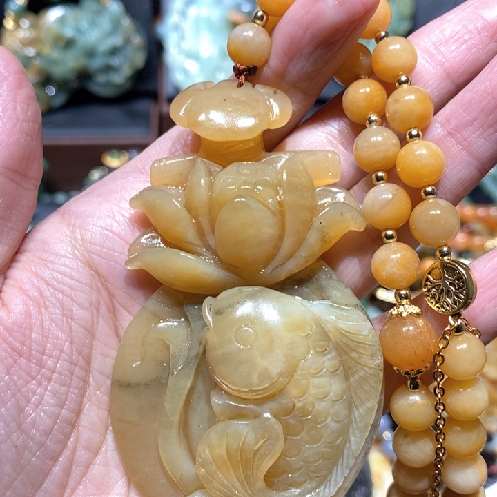 岫玉毛衣链未镶嵌