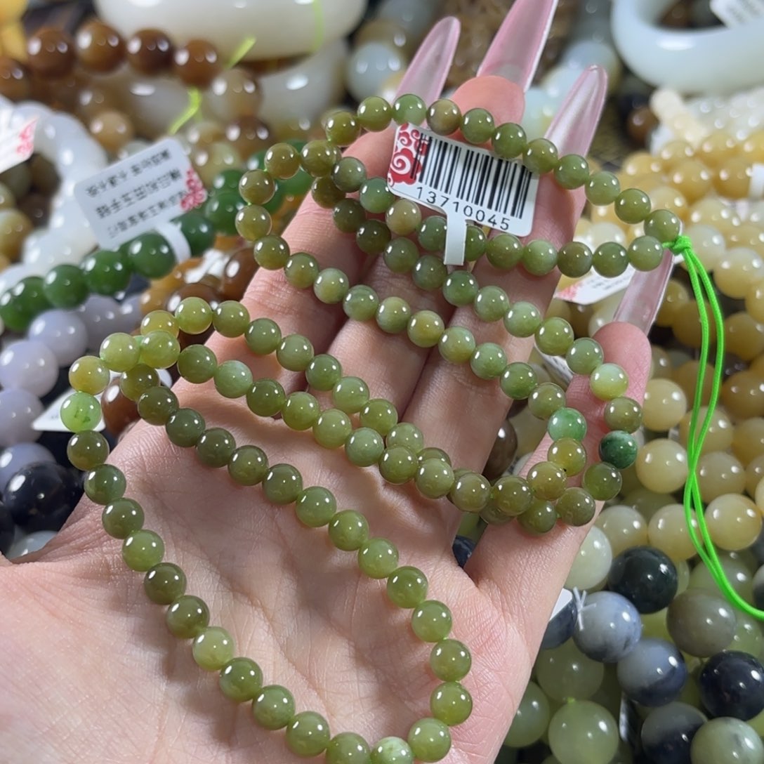 和田玉未镶嵌手链