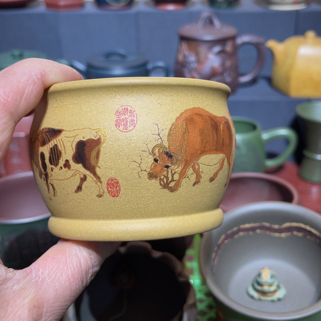 原矿紫砂手工主人杯