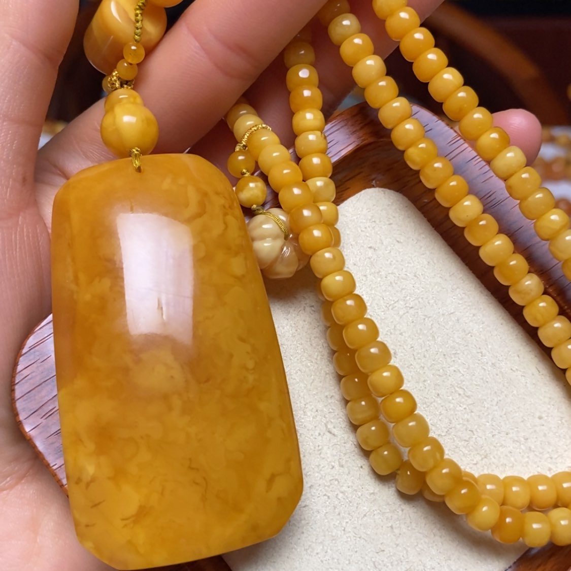 【闪购商品】蜜蜡颈饰未镶嵌项链