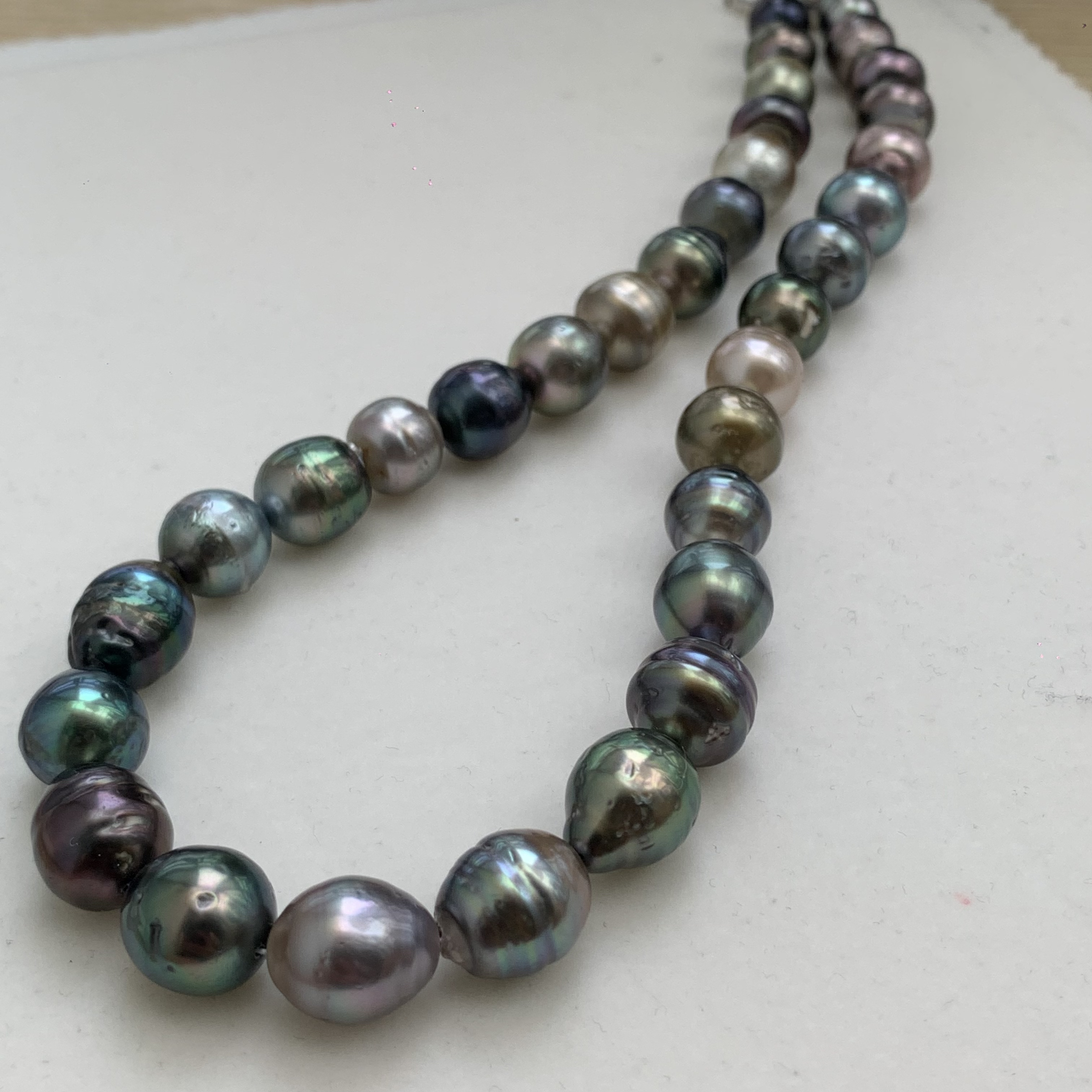 海水大溪地珍珠项链8 - 14mm S925银轻奢高级感