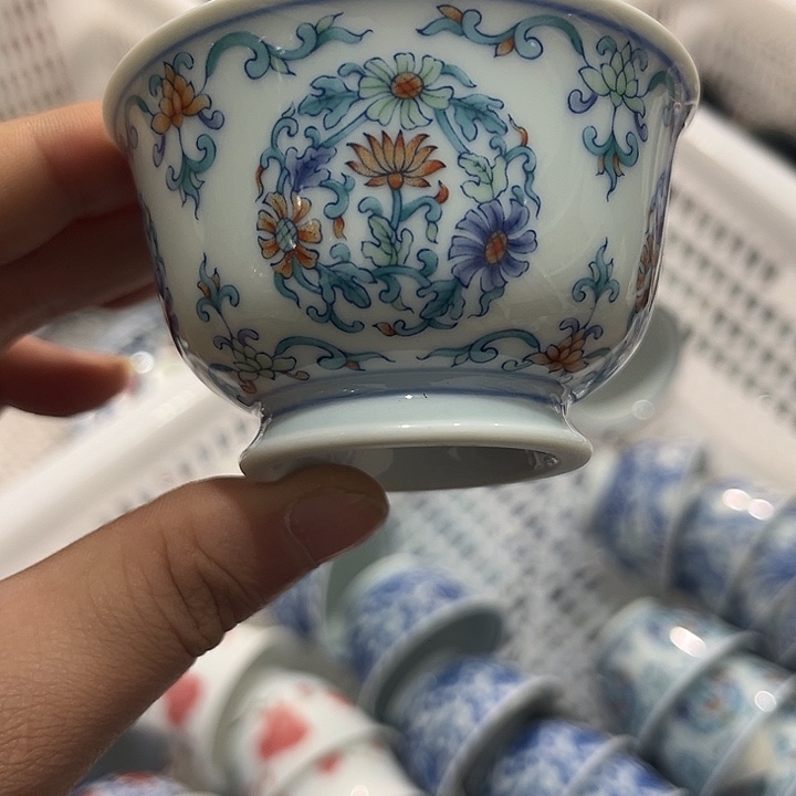 摆件陶景德镇陶瓷主人杯122