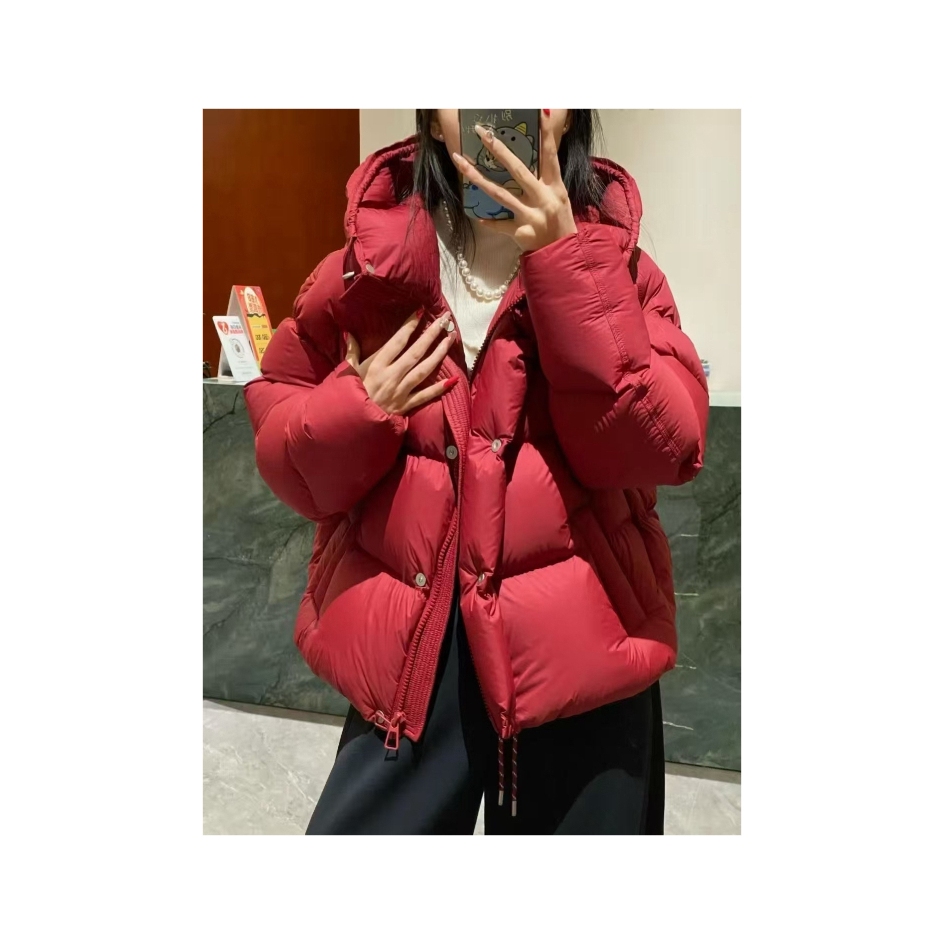 【四姐家】磁吸扣连帽短款外套 259099