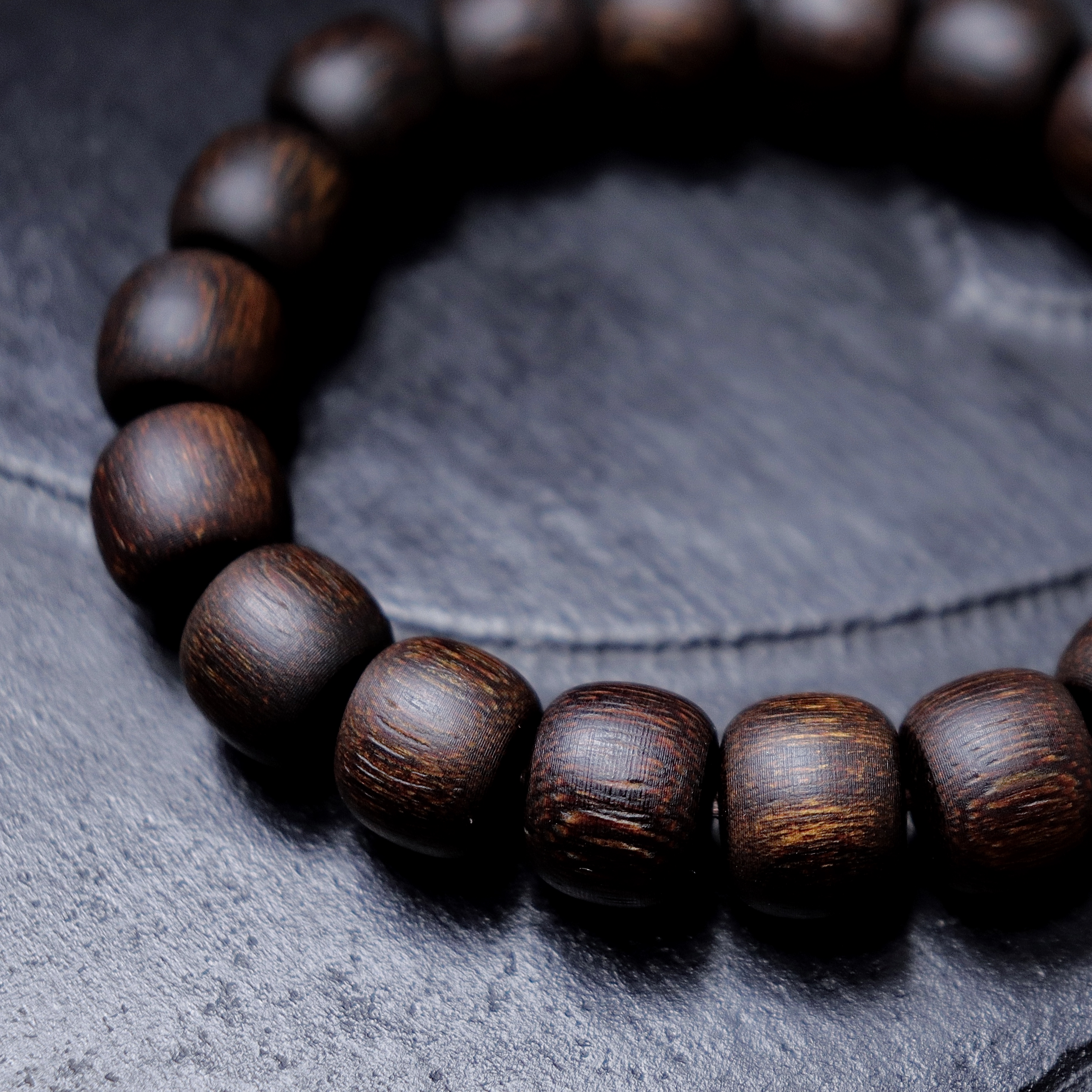 【炎燚木作】天然野芽庄白棋楠雷击倒架手串1.2*18颗多样发其一T03