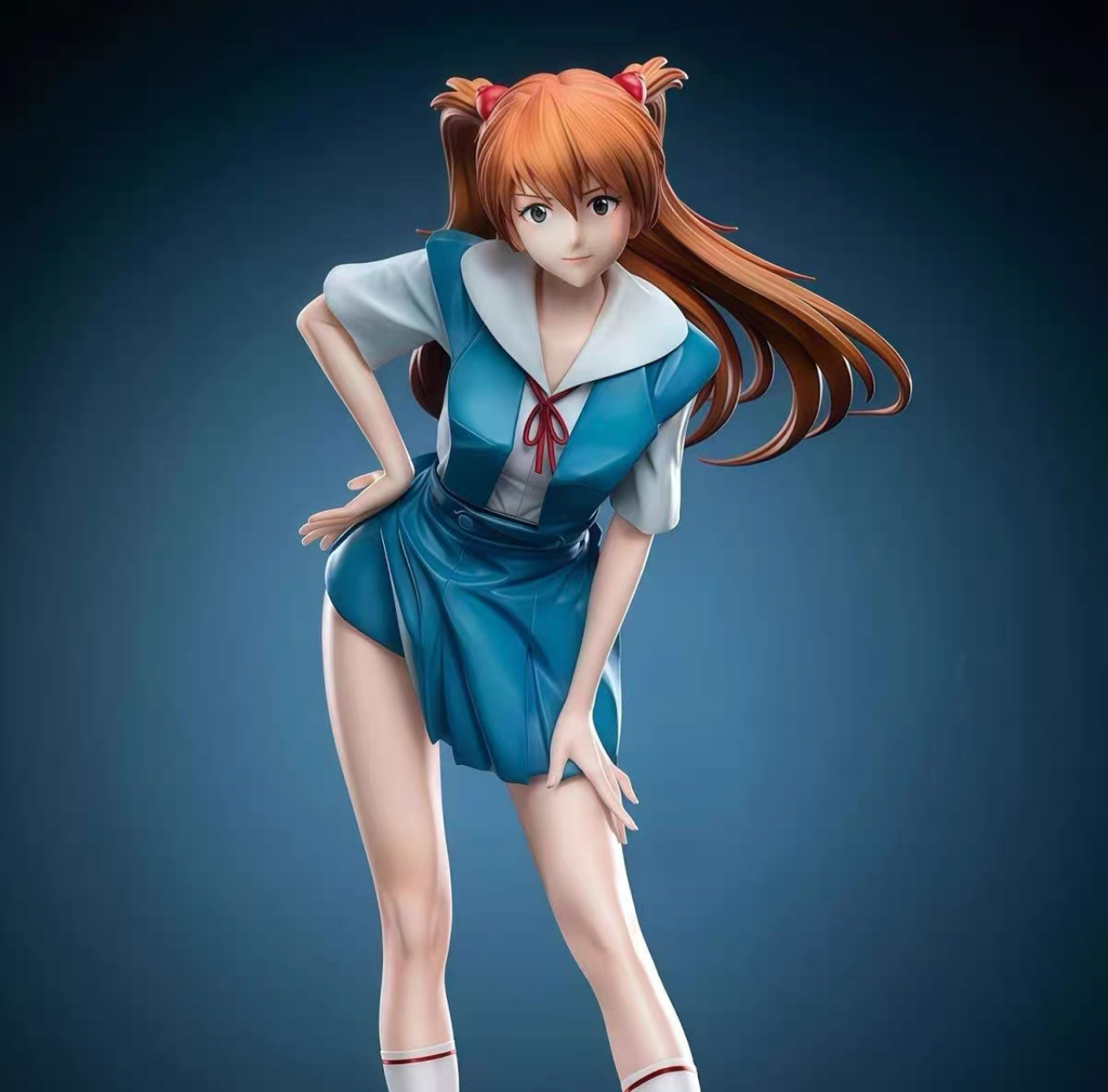 【全款 现货】新福音战士 校服明日香 手办模型潮玩摆件