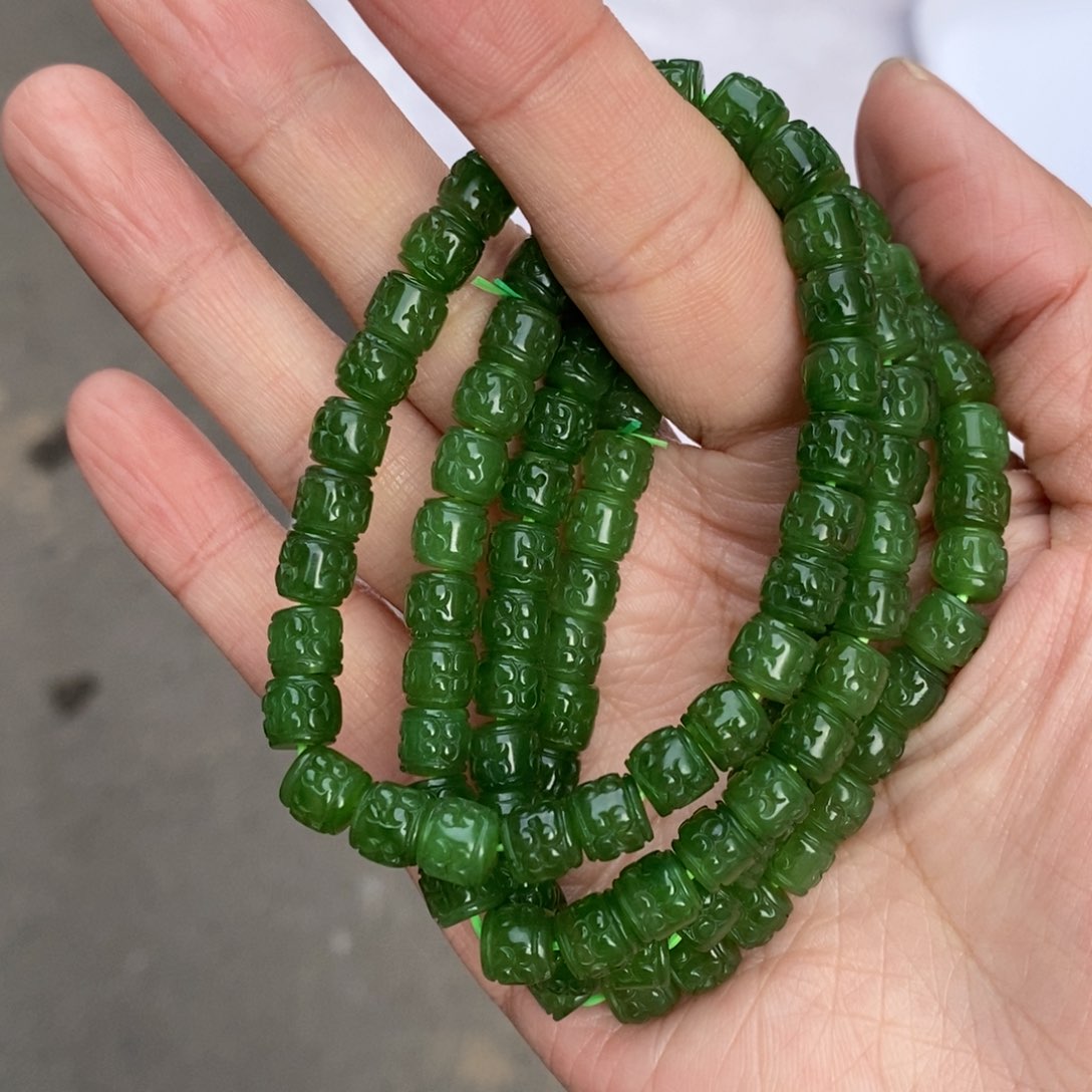和田玉手串未镶嵌多样性发货 拍一发一