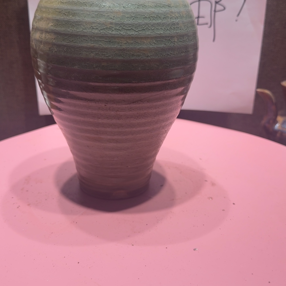 绿***木其他陶漂亮的小瓷瓶子