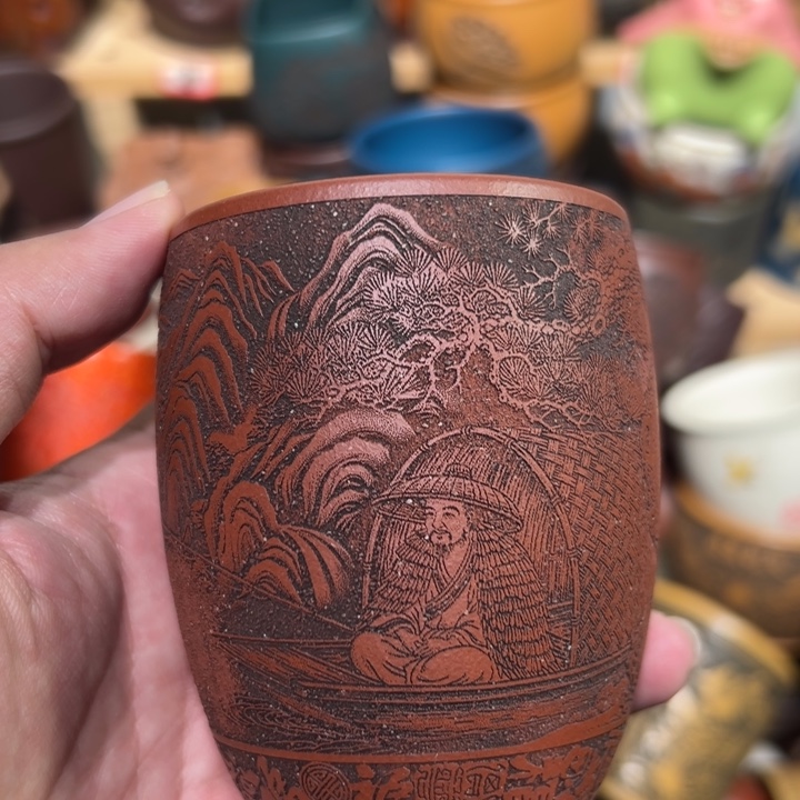 紫砂茶杯宜兴紫砂主人杯