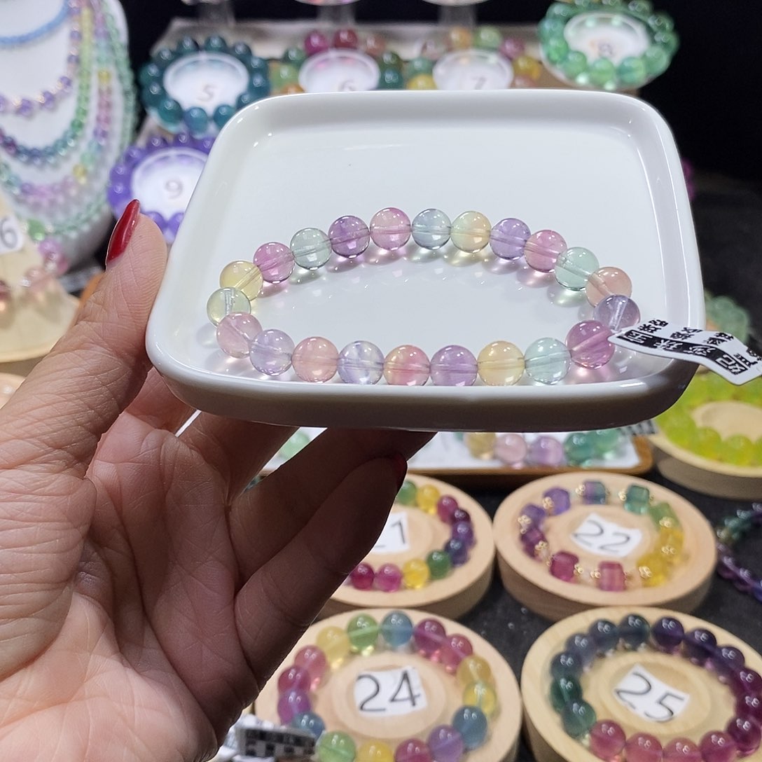 萤石手链未镶嵌8加马卡龙