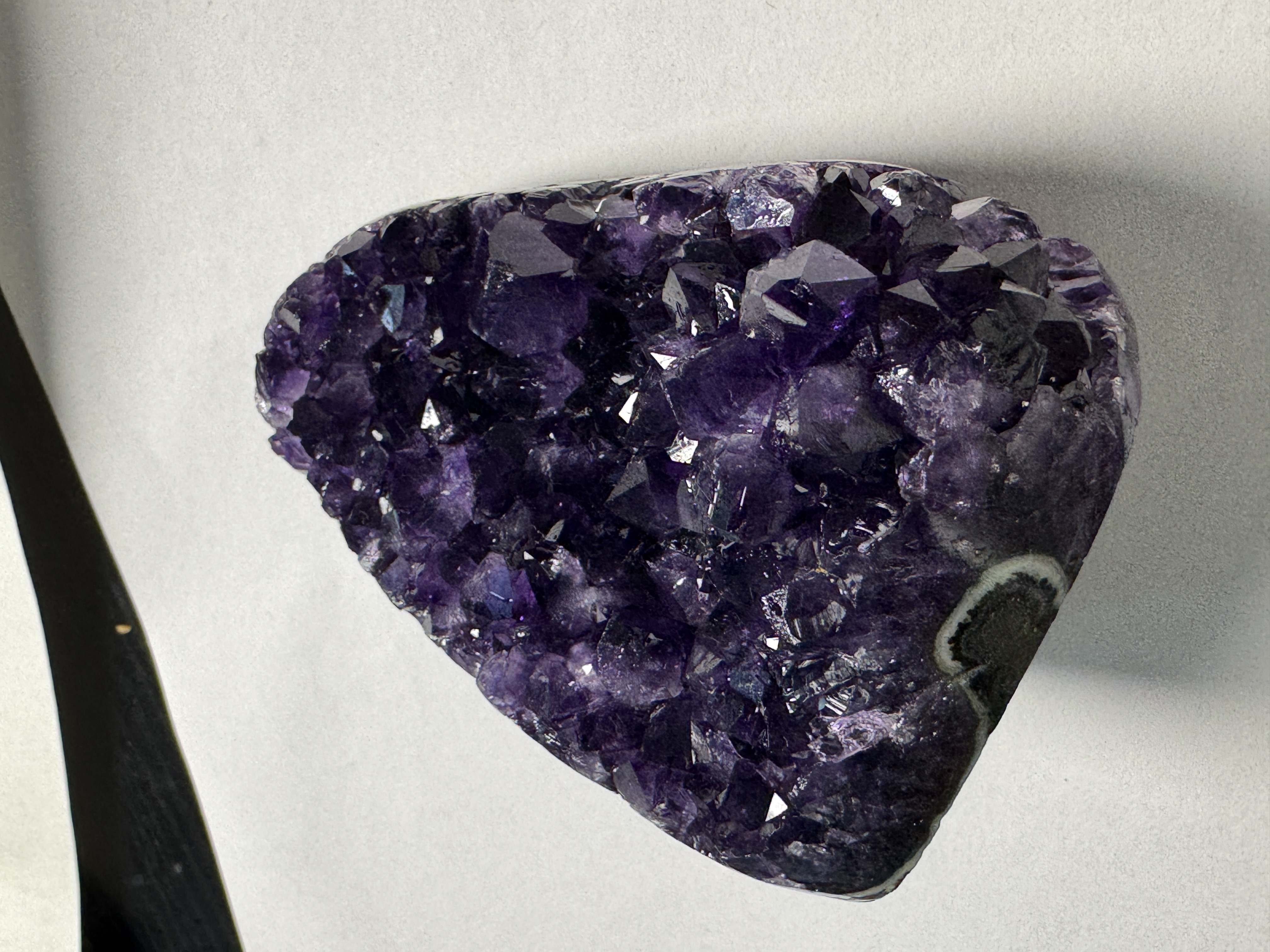 原矿紫晶标本天然紫水晶簇帝王紫原石居家办公装饰小摆件