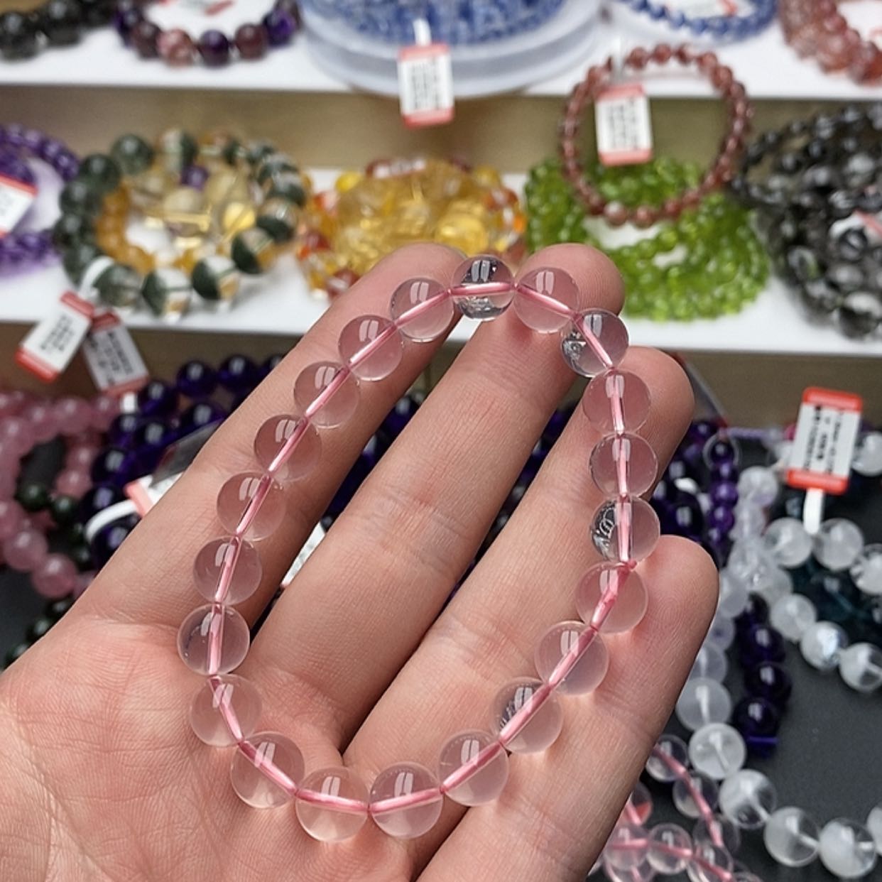 【闪购商品】水晶手链未镶嵌天然星光毕业全净9