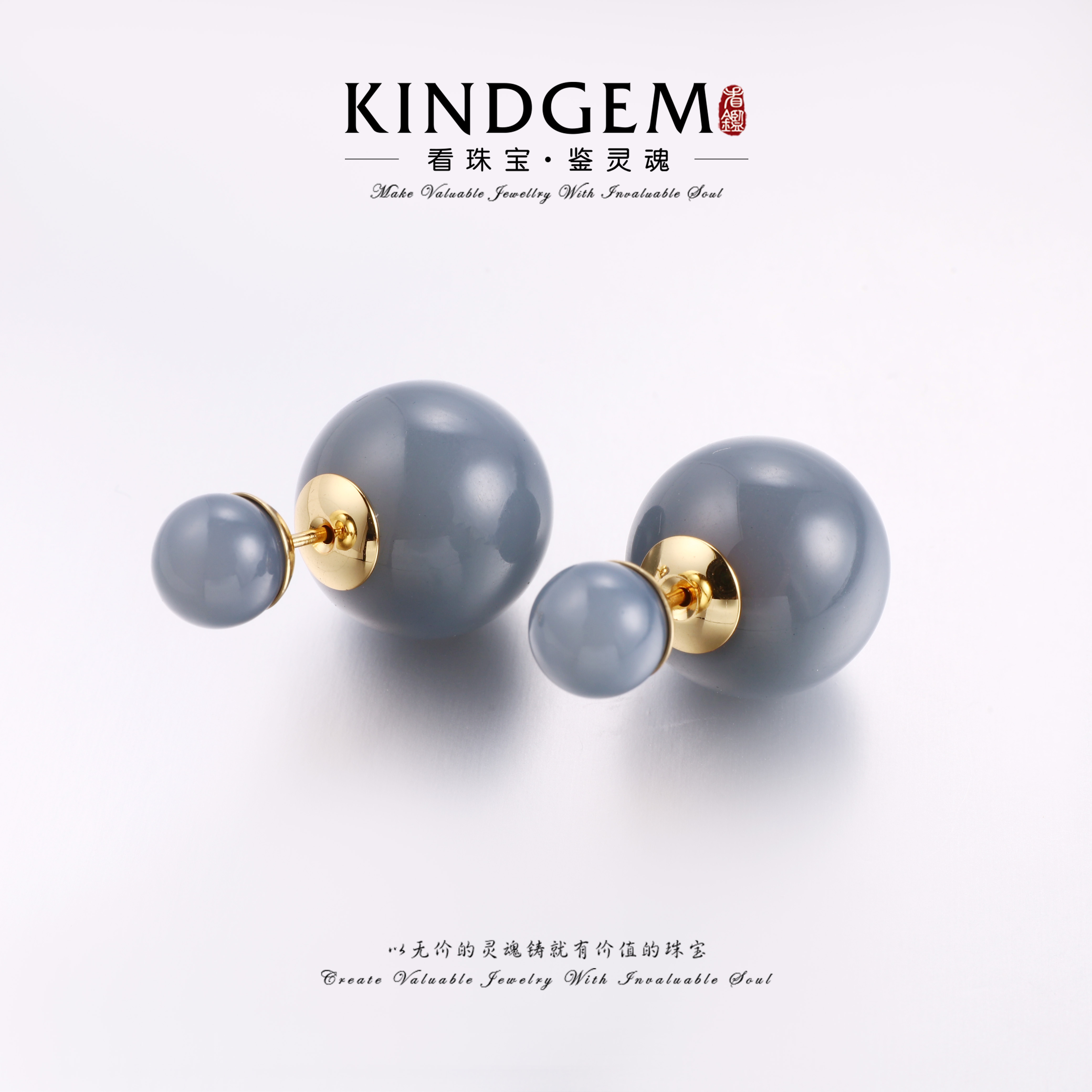 铜合金耳饰 法式个性气质小众轻奢百搭时尚耳环 C-33301