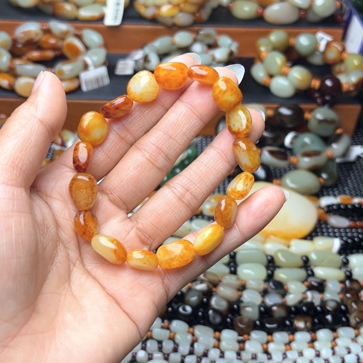 和田玉未镶嵌手链