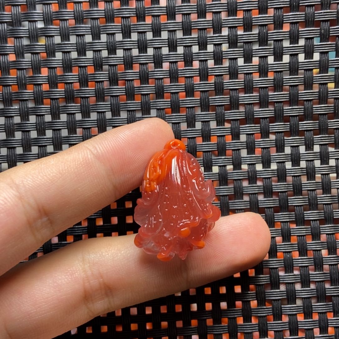 南红玛瑙未镶嵌吊坠(不含链)