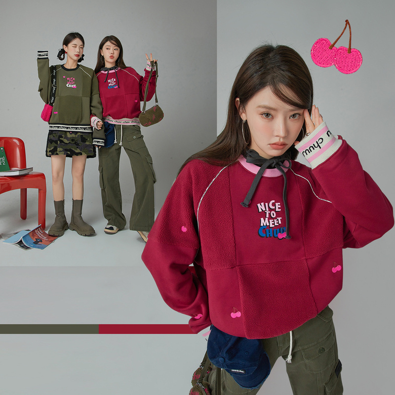 【陈嘉尔专属】CHUU时尚字母宽松洋气休闲百搭卫衣-Q