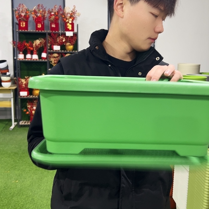 小菜盆长38宽28高15混色3只带托