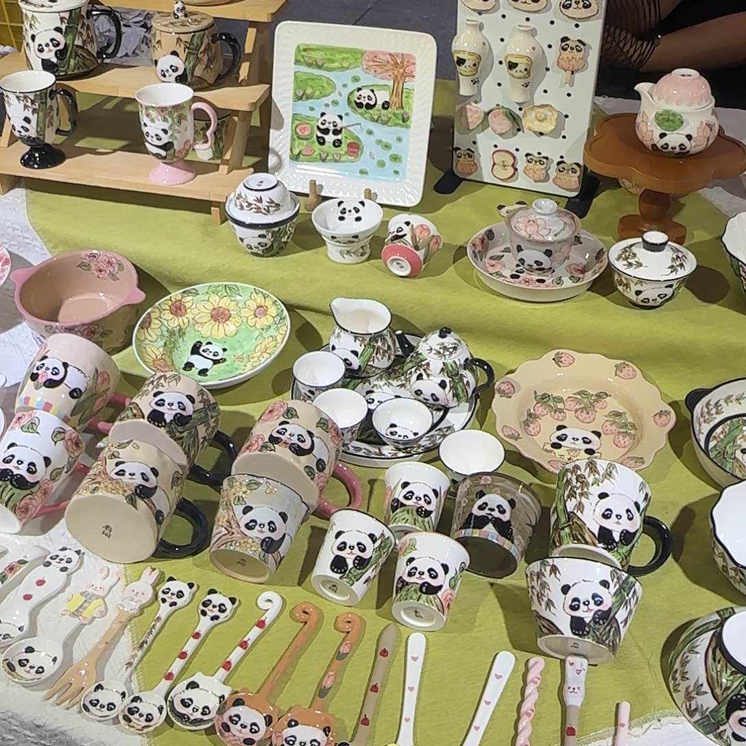 普通钢化玻璃双饮款23（红68