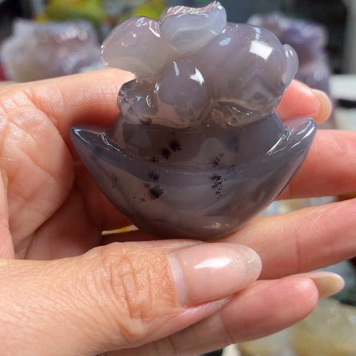 玛瑙/玉髓未镶嵌吊坠(不含链)