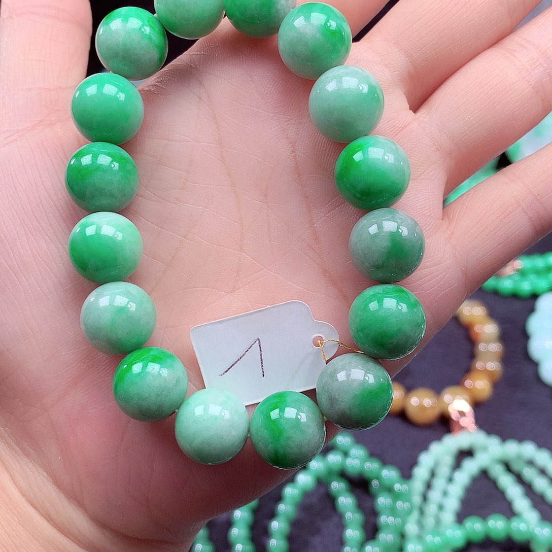 翡翠手链未镶嵌翡翠手串