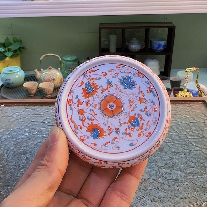 青花瓷器茶具套装旅行茶具茶叶罐