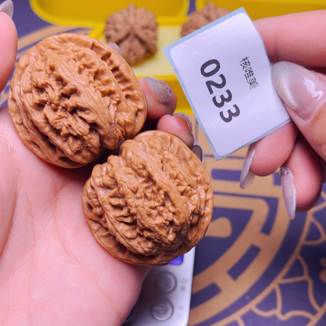 文玩核桃把件粗筋42……0233