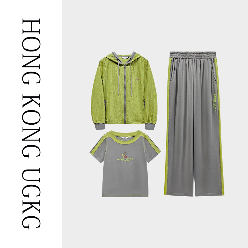 UGKG2025夏装新款连帽外套女宽松显瘦百搭休闲夹克上衣73252ZH222