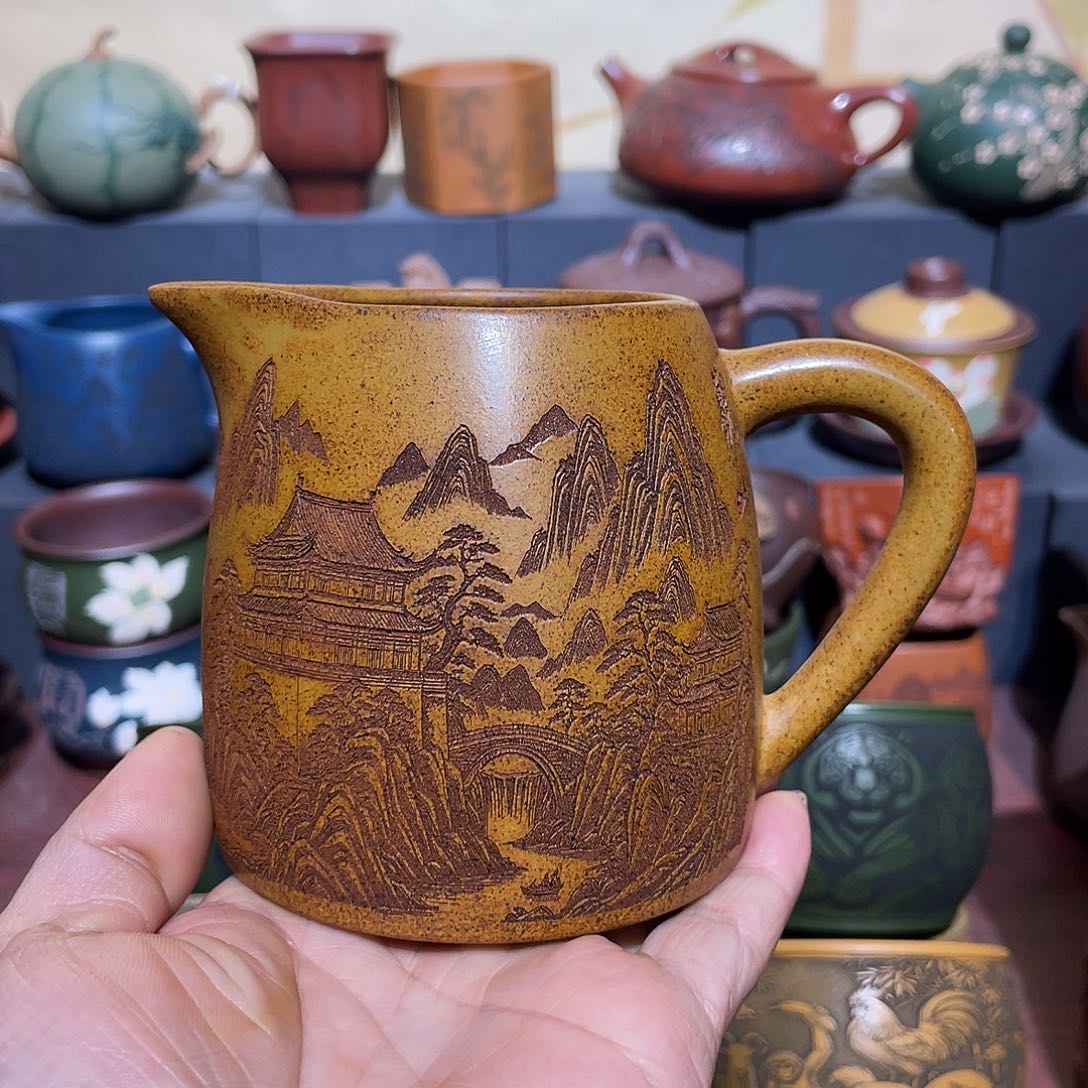 原矿紫砂手工主人杯