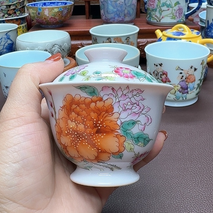 瓷片景德镇仿古手工制作精品展示