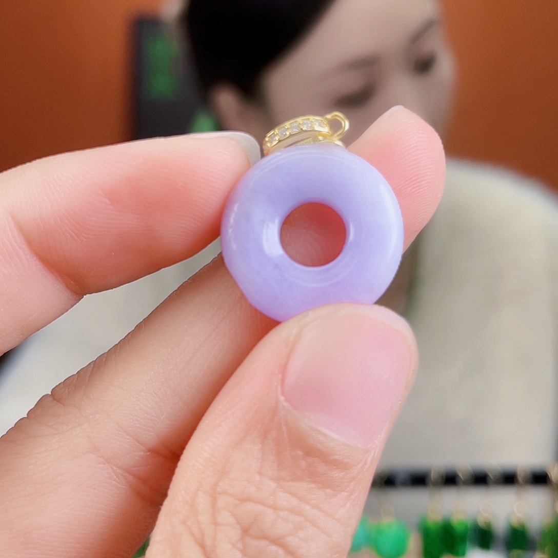 翡翠银S925镶嵌耳饰