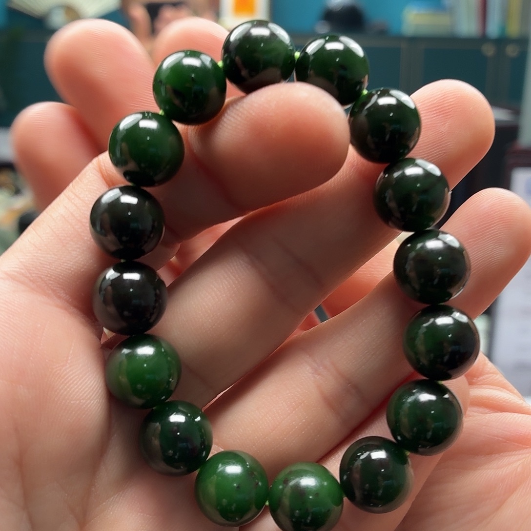 和田玉未镶嵌手串12圆