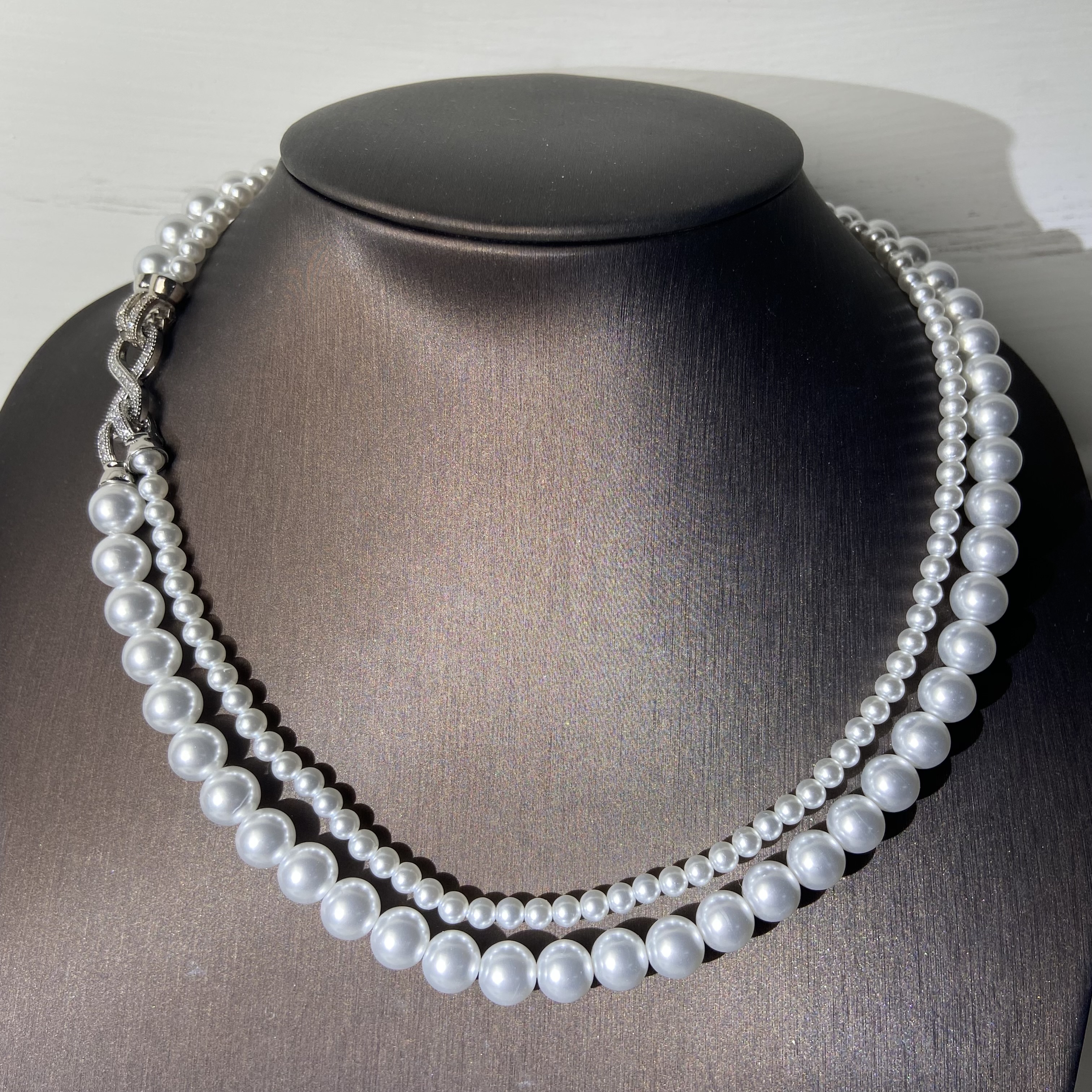 6794【项链】轻奢精品白金色女士项链