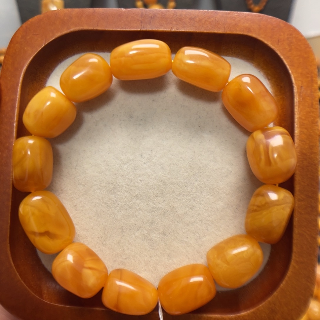 蜜蜡未镶嵌手串蜜蜡