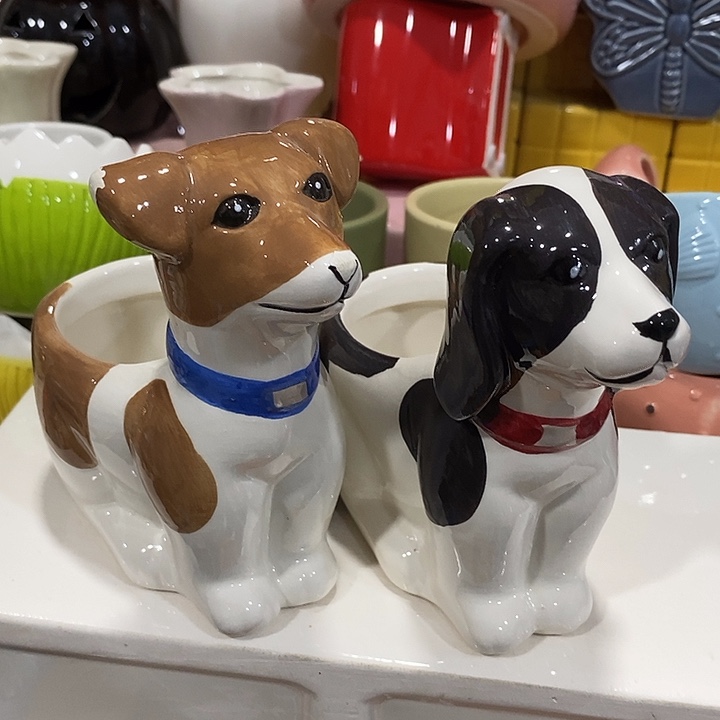 陶盆有孔 瑕疵针孔漏釉介意勿拍外口 7外高12