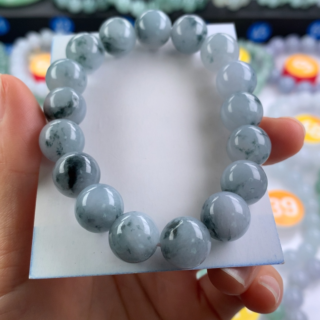 翡翠未镶嵌手链卡12.3