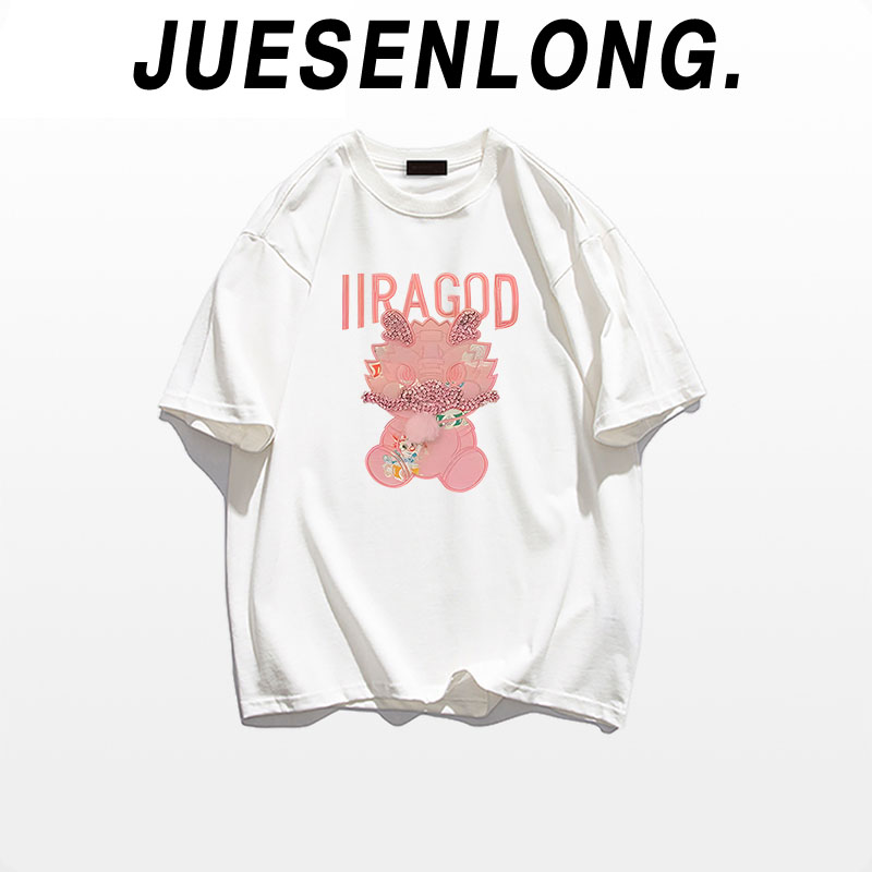 款05-设计感小众宽松港味时尚多巴胺穿搭短袖t恤