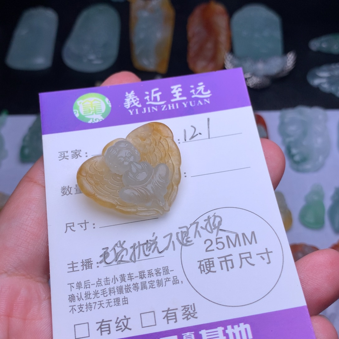 杨***敏定制翡翠未镶嵌天使