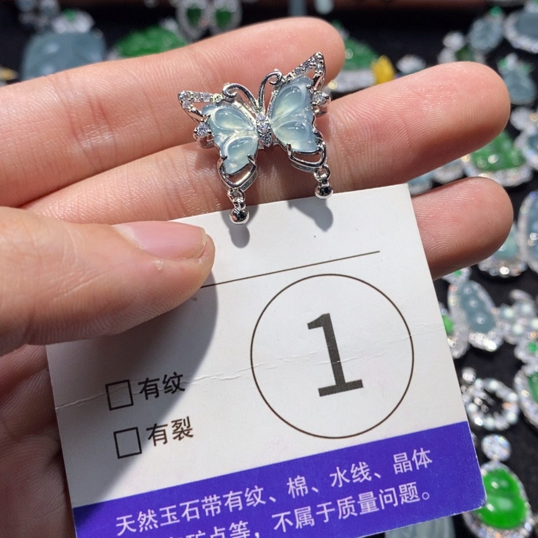 黎***好翡翠未镶嵌颈饰翡翠