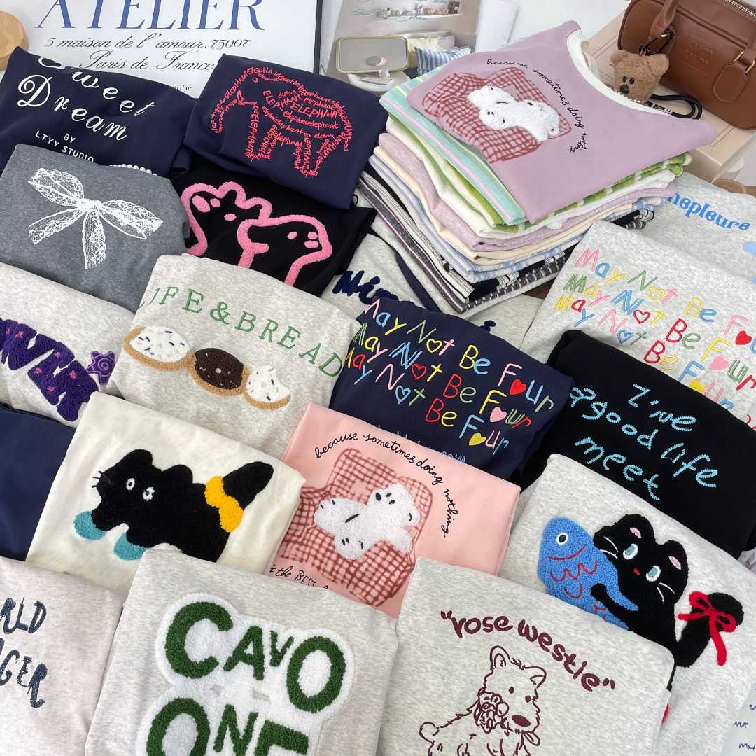 【拾衣】夏季重工短袖T恤女2025新款爆款正肩设计感小众上衣潮合集