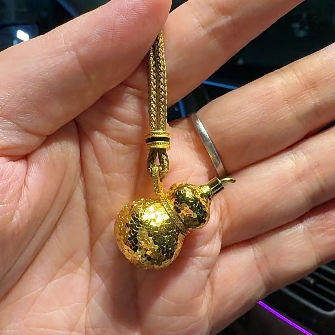 合金吊坠 聪姐同款碎冰冰葫芦项链